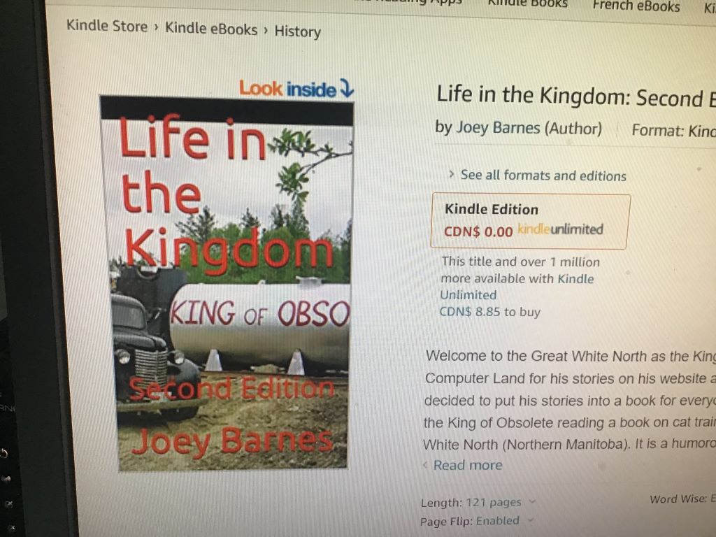 Hello i'm better known as the king of obsolete which i'm featured on. King of Obsolete Books